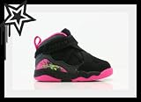 Air Jordan Toddler Jordan 8.0 Baby Size Black Pink 467810-008