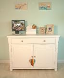 Hampton Hidden Home Office Solid Ash White Desk