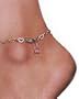 Sterling Silver Anklet w/ Crystal Hearts, 10 5/8" by Paris Hilton