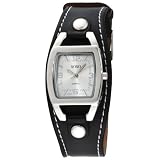 XOXO Womens XO3169 Silver Dial Black Strap Wat