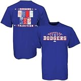 Majestic Brooklyn Dodgers Royal Blue Ticket History T-shirt