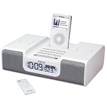 iHome IH8WR Clock Radio for iPod (White)