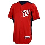Washington Nationals Authentic 2012 COOL BASE Batting Practice MLB Baseball Jersey Size L