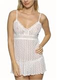 Hanky Panky : Hanky Panky Crochet Stripe babydoll with g-string