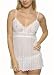  : Hanky Panky Crochet Stripe babydoll with g-string