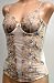  : Venus Ivory Sexy Floral Hook Eye Bustier #3418 34A S