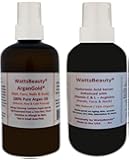 Watts Beauty ArganGold 100% Certified Pure Raw, Cold Pressed Argan Oil for Hair & Body - All Natural Virgin Argan Oil Direct from Morocco