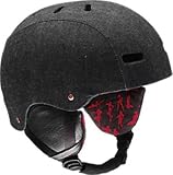 Red Trace 09 Men's Helmet - Black Denim / Trace Liner