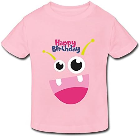 EVAMPIRE Unisex Funny Happy Birthday Cute Cow T Shirt For Kids 2-6 Years Old