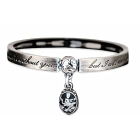 New Moon Edward Quote Stretch Bracelet with Cullen Crest Charm NECA Twilight