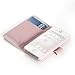 ATC Lumsing Wallet Leather Case stand with Credit ID Card slot Holder Cover Pouch For iPhone 4 4S with free screen protector- Light Blue+Coffee+Beige