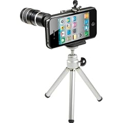 Rollei iTele 8x Teleobjektiv f�r iPhone 4G (1 Teleskop-Objektiv, 1 Mini Stativ, 1x iPhone 4G Hard Case, Halterung, Reinigunstuch und Bedienungsanleitung in 16 Sprachen)