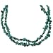 Sterling Silver Genuine Turquoise Chip Double Strand Necklace, 18"