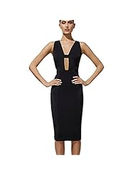V-neck Cocktail Backless Spring Winter Nylon/Rayon/Spandex Bandage Dress/Bodycon Dress/Club Dress/Prom Dress/Party Dress/Wedding Dress/Midi Dress 