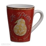Oneida A La Mode Mug Pear, 13oz Dinnerware