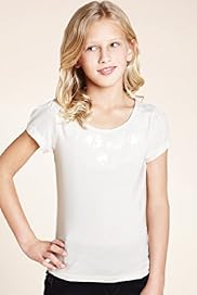 Autograph Short Sleeve Sequin Embellished T Shirt