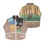 ZK Applique II Theme Elk Jacket - Reversible SM,MD,LG,XL (Click for choices)