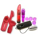 Doc Johnson G-Spot Tickler Muti-Speed Janine Red Adult Sex Toy Kit