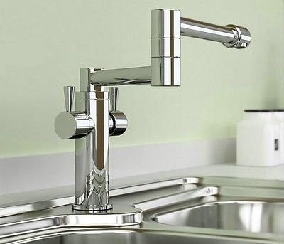 New Swivel Spout Chrome Finished Faucet Kitchen Sink Mixer Tap