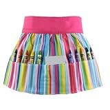 Crayola Doodlebugz Crayon Apron Pink Stripe