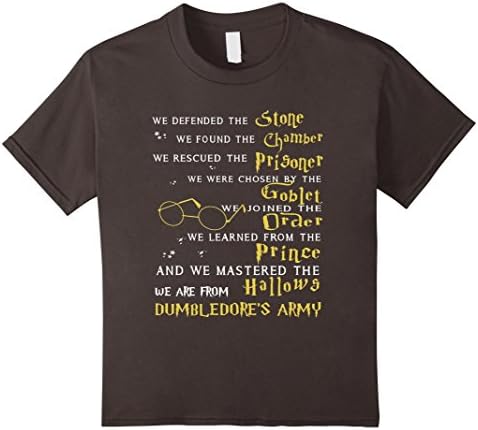 Kids Stone We Found The Chamber Slogan Harryy Potter T Shirt 6 Asphalt