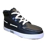 IMPULSE P1269 Mens High Top Boat Deck Shoes Leather