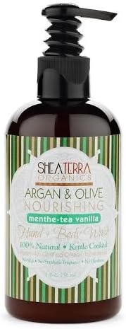 Argan & Olive Nourishing Body Wash (8 oz.) Menthe-Tea Vanilla