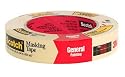 3M 2050-1 Scotch Painters' Masking Tape For Trim and Woodwork 1" x 60 Yard Roll