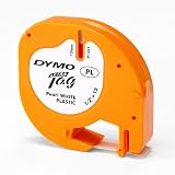 DYMO 91331 Pearl White Plastic Tape for LetraTag (1/2inx13ft)
