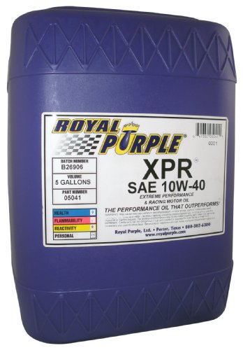 Royal Purple 05041 10W40 XPR Synthetic Racing Oil - 5 Gallon Pail.