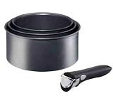 Tefal Menage - L 3559502 - Lot de 3 Casseroles + 1 Poignée - Aluminium - Diamètre: 16 / 18 / 20 cm
