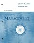 Management (Study Guide)