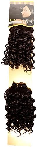 Savena 3pcs 8'' Synthetic Hair Extension Deepwave Synthetic Hair Bundles 50g/pc 2#