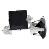 Sterling Silver Black 1 1/4 Carat Size (6 mm) Princess Cut CZ Stud Earrings