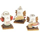Seasons of Cannon Falls SMores Cooking Angel Ornaments, Set of 3