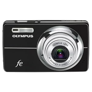 Olympus FE-5000 Digitalkamera (10 Megapixel, 5-fach Zoom, 6,9 cm (2,7 Zoll) Display, Dual Bildstabilisator) schwarz