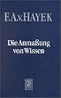 Die Anma�ung von Wissen: Neue Freiburger Studien