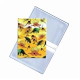 Lenticular Business Card Holder with two pockets: Size 3x4-1/4 closed, , Yellow