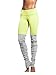 Manzocha Women Double Candy Color Block Stretch Tight Sport Active Yoga Leggings