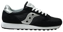 Saucony Men's Jazz Nylon Suede Sneaker,Black/Silver,11 M