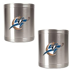 Washington Wizards NBA 2pc Stainless Steel Can Holder Set - Primary Logo by Great American Products