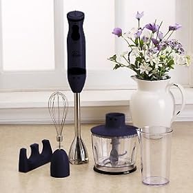 Wolfgang Puck 550 W Immersion Blender/Chopper Blue