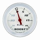 Equus 8257 Boost/Vacuum Gauge - White