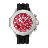 Chase-Durer Mens 380.2RR-RUBB Firestorm Chronograph Stainless Steel Rubber Strap Watch by Chase-Durer