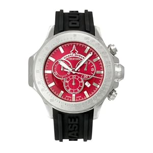 Buy Chase-Durer Mens 380.2RR-RUBB Firestorm Chronograph Stainless Steel Rubber Strap Watch by Chase-Durer