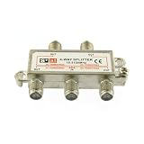 4-Way Coax Cable Splitter 2Ghz Cable TV Video HDTV