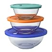 Pyrex Smart Essentials 6-pc. Mixing Bowl Set - Multicolor Lids