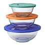 Pyrex Smart Essentials 6-pc. Mixing Bowl Set - Multicolor Lids