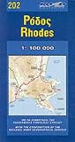 Map of Rhodes: Number 202 (Maps of Greek Islands)