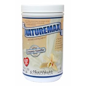 Maxi Naturemax -vanilla protein, fiber, enzymes 1 lb, 22oz Bottle